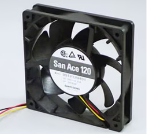 回転停止アラーム付き冷却ファン　DC12V 0.18A 　120×25厚