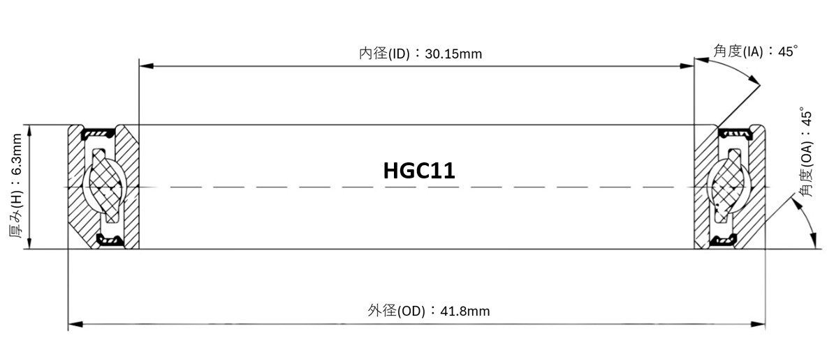 ヘッドベアリング HGC11