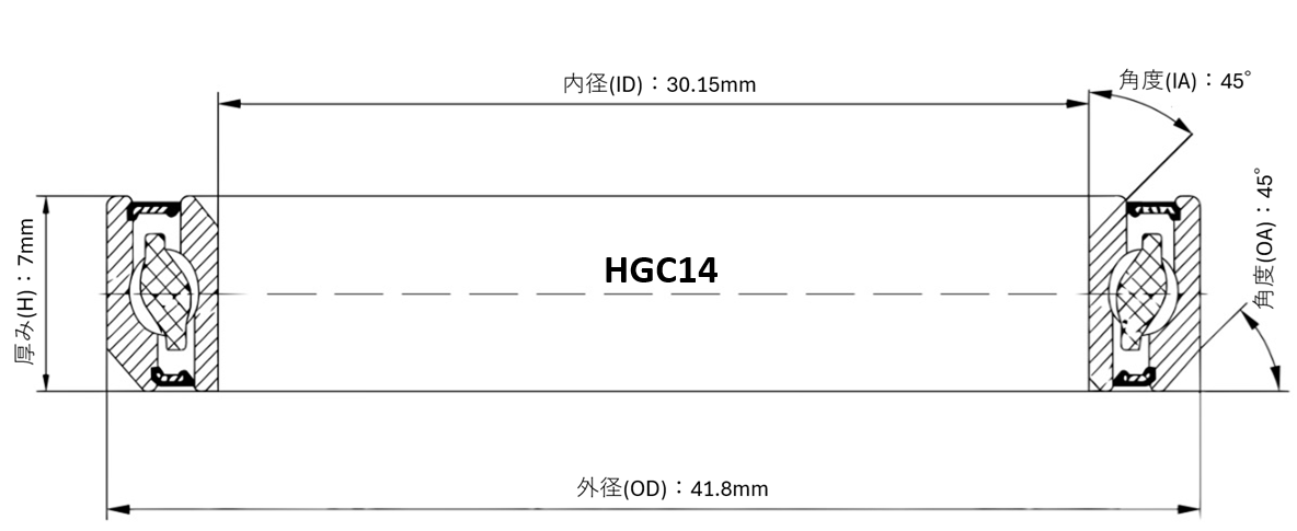 ヘッドベアリング HGC14