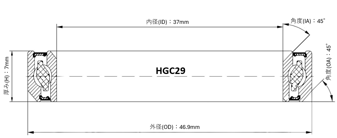 ヘッドベアリング HGC29