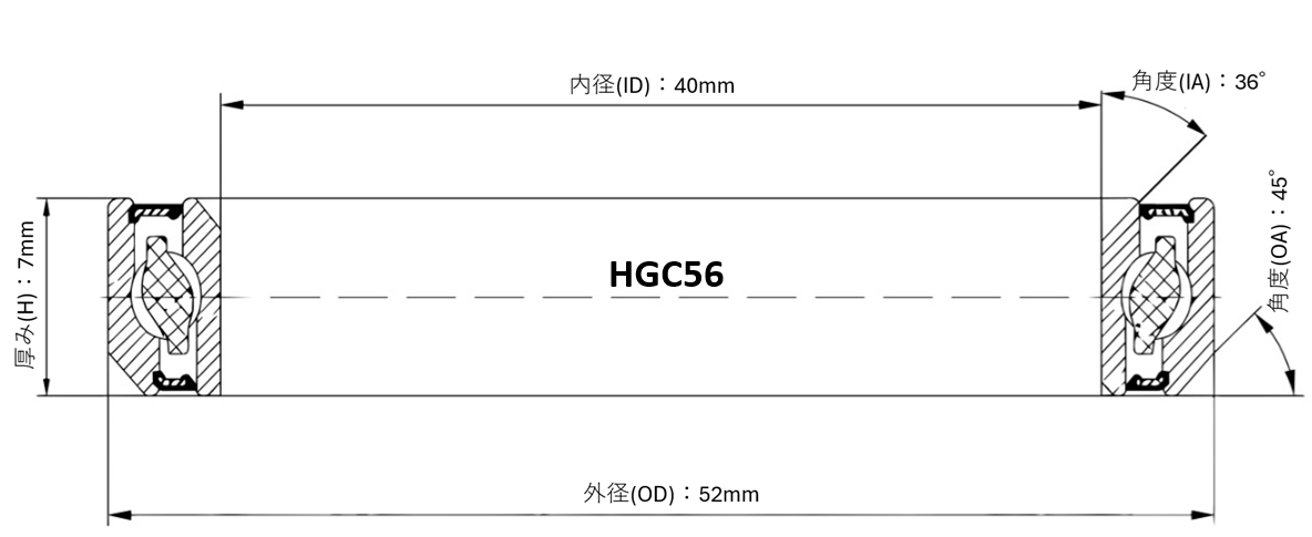 ヘッドベアリング HGC56