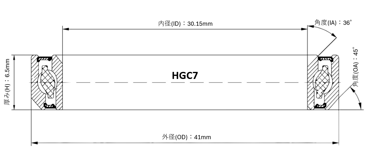 ヘッドベアリング HGC7