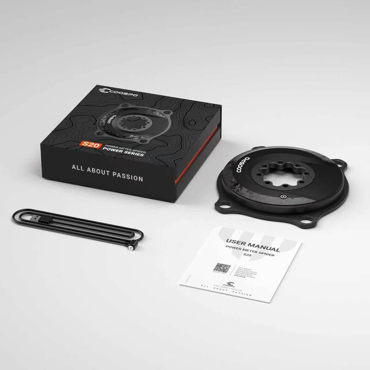 COOSPO(クースポ) S20 スパイダーパワーメーター SRAM 8ボルト仕様