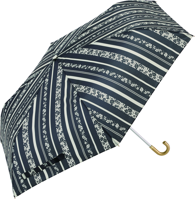 【折傘】ストライプパッチワーク