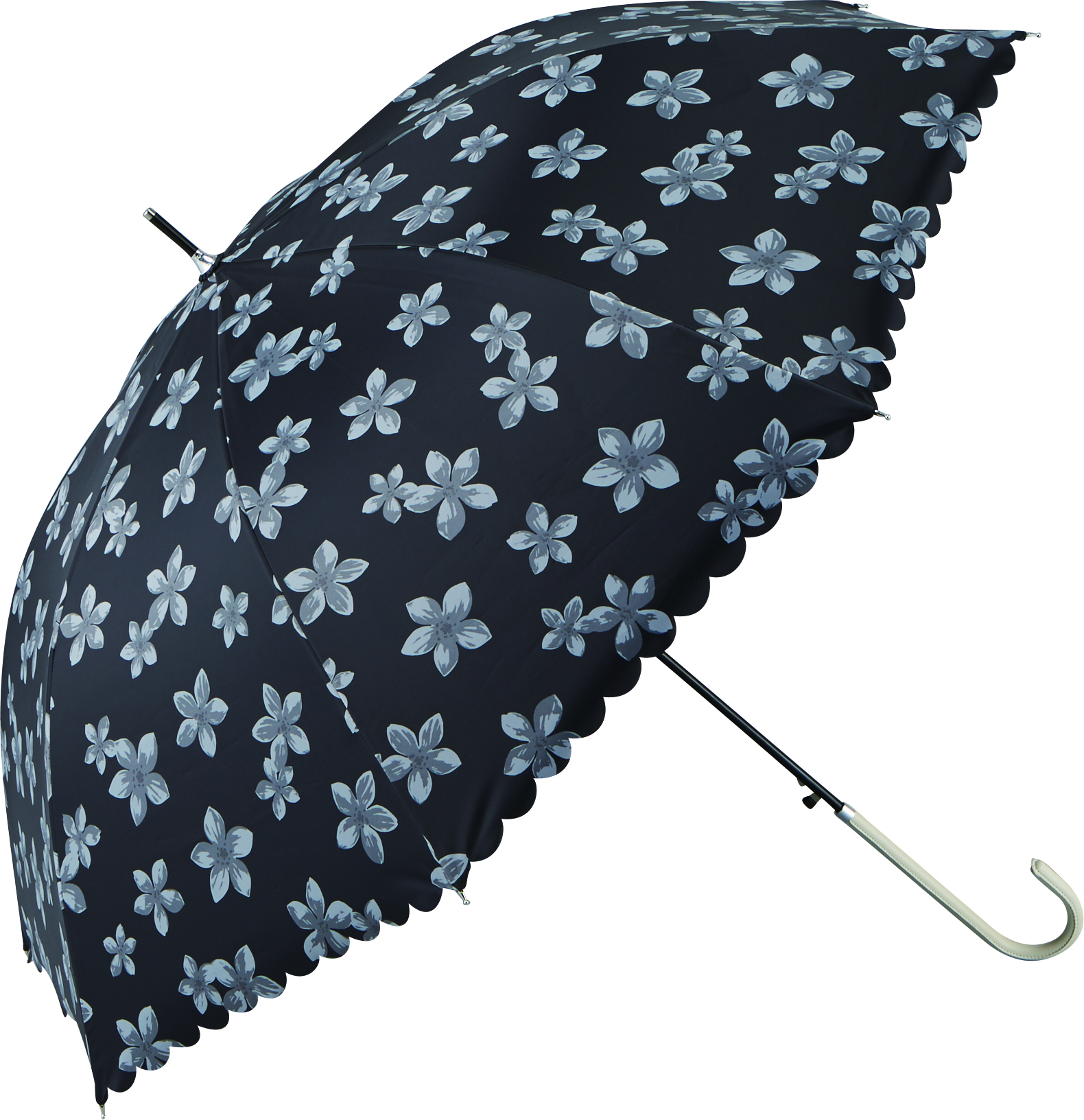 【日長傘】シルエットフラワー