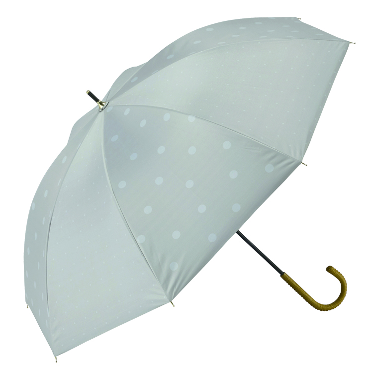 【晴雨兼用長傘】ドットコンビ藤巻手元