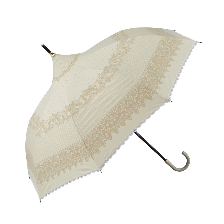 【晴雨兼用折傘】パコダ刺繍