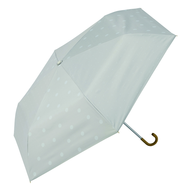 【晴雨兼用折傘】ドットコンビ藤巻手元