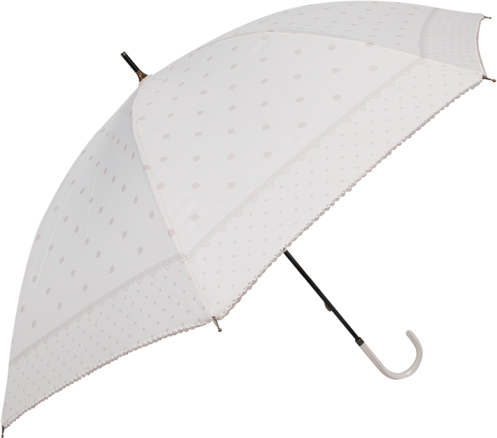 【晴雨兼用傘】水玉レース