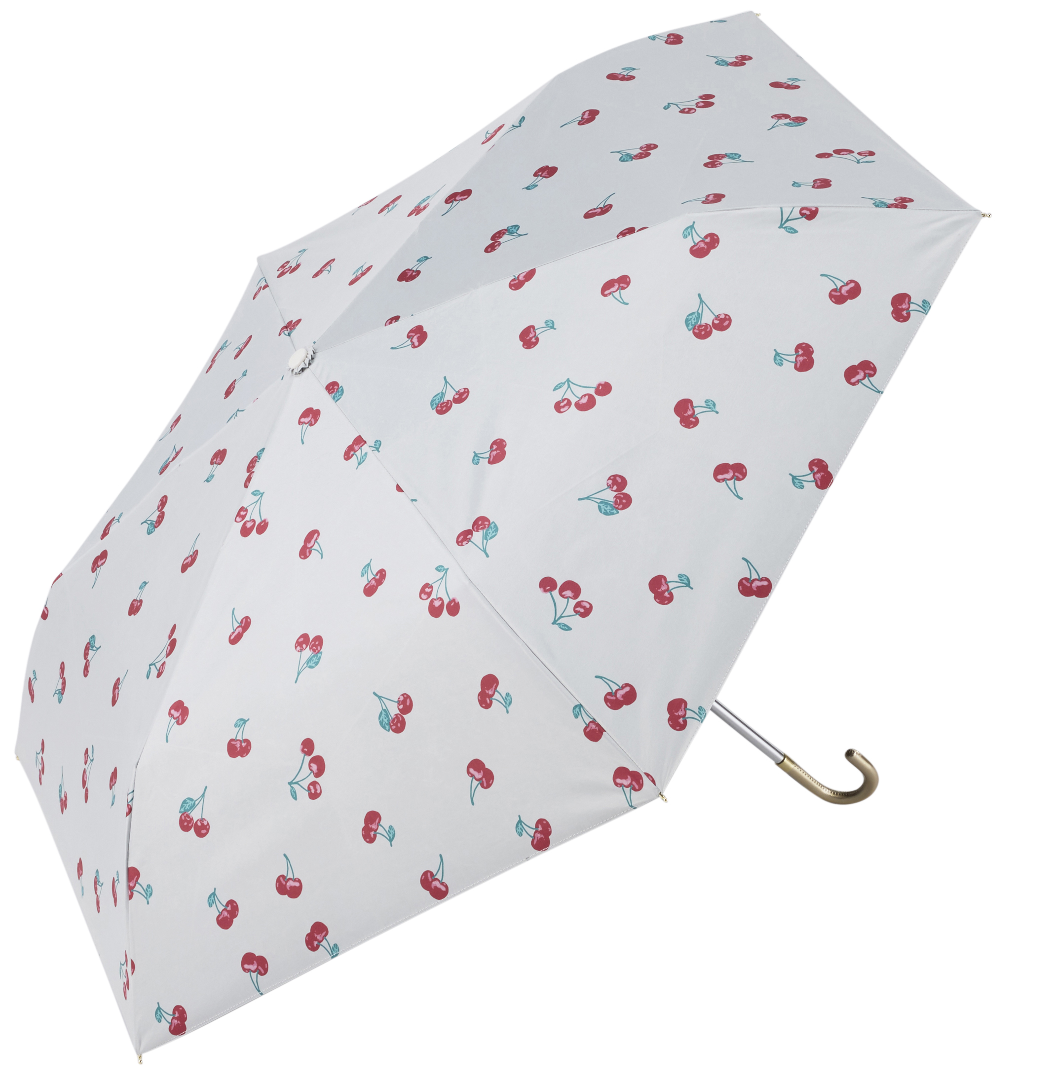【晴雨兼用折傘】ガーリーチェリー