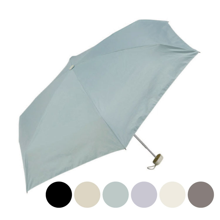 【晴雨兼用折傘】5段フラット無地