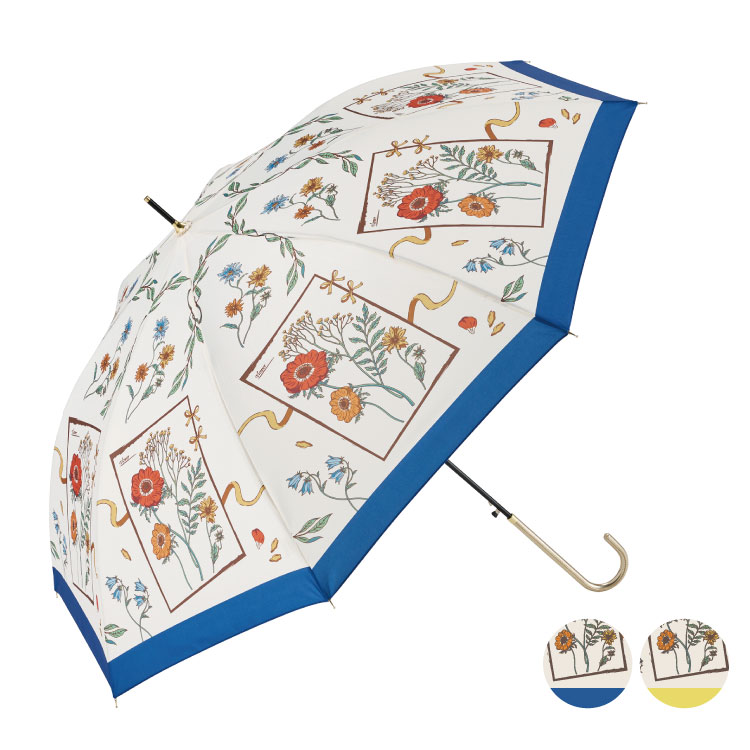 【長傘】キャンバスフラワー