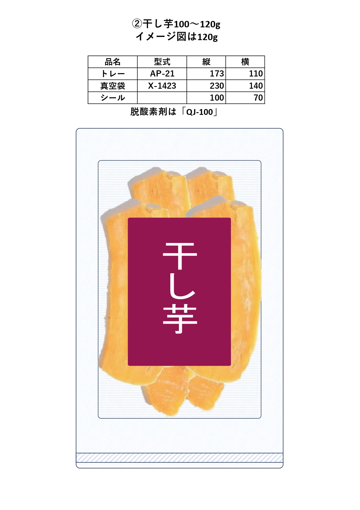 【8営業日発送】干し芋パッケージシール(横70mm×縦100mm)