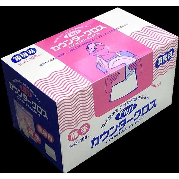 フジカウンタークロス 薄手 ピンク 100枚入