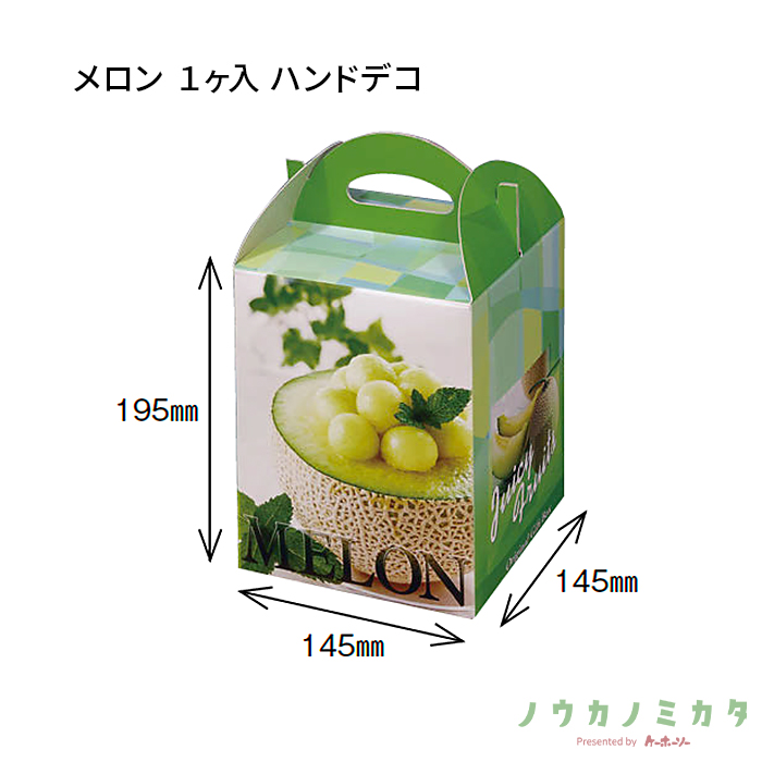 紙器 メロン 1ヶ入 ハンドデコ AA0118 150×150×285