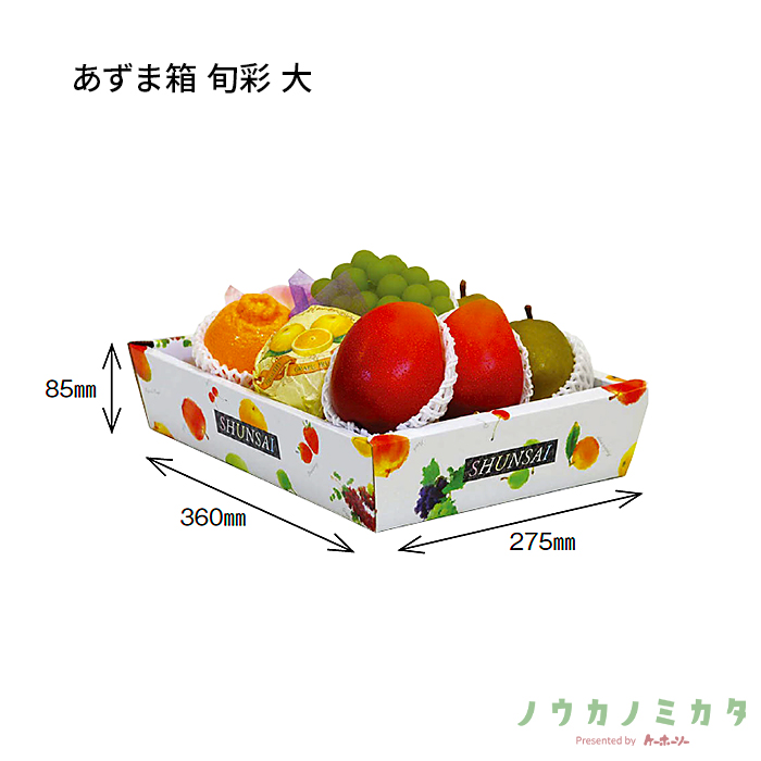 紙器 あずま箱 旬彩 大 AA7137 380×295×85