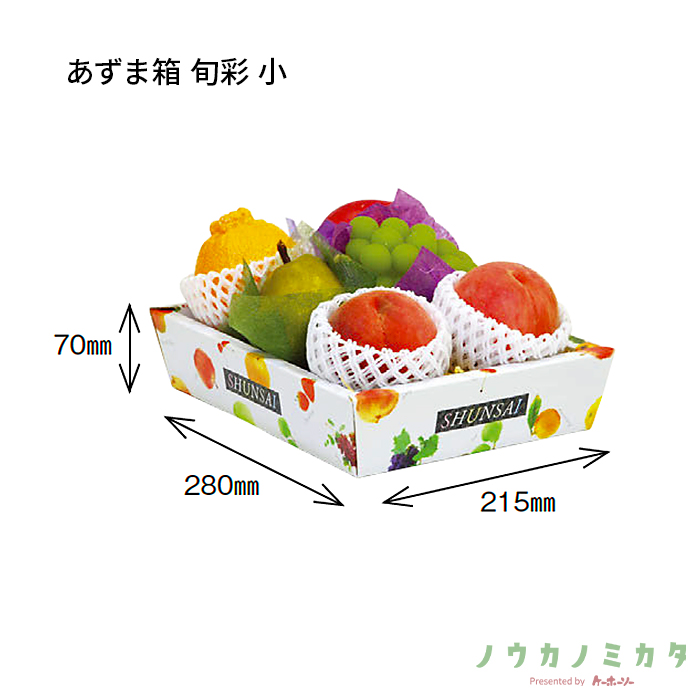 紙器 あずま箱 旬彩 小 AA7139 300×235×70