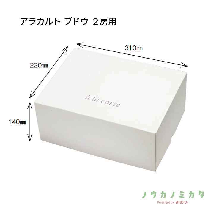 紙器 アラカルト ブドウ 2房用 AA7318 335×255×145