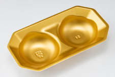 バイオ　タッチパック　２３－１４　中皿　こんじき