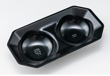 バイオ　タッチパック　２３－１４　中皿　黒