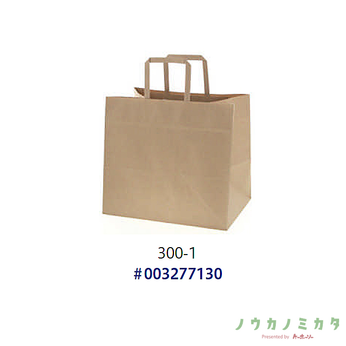 SWAN 紙袋 Nフラットチャームバッグ 300-1 未晒無地