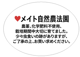 ハートメイト様　意思表示シール　18面取 46X64 楕円 大