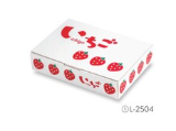 L-2504　イラストいちご 平詰め250ｇ2Ｐサービス箱