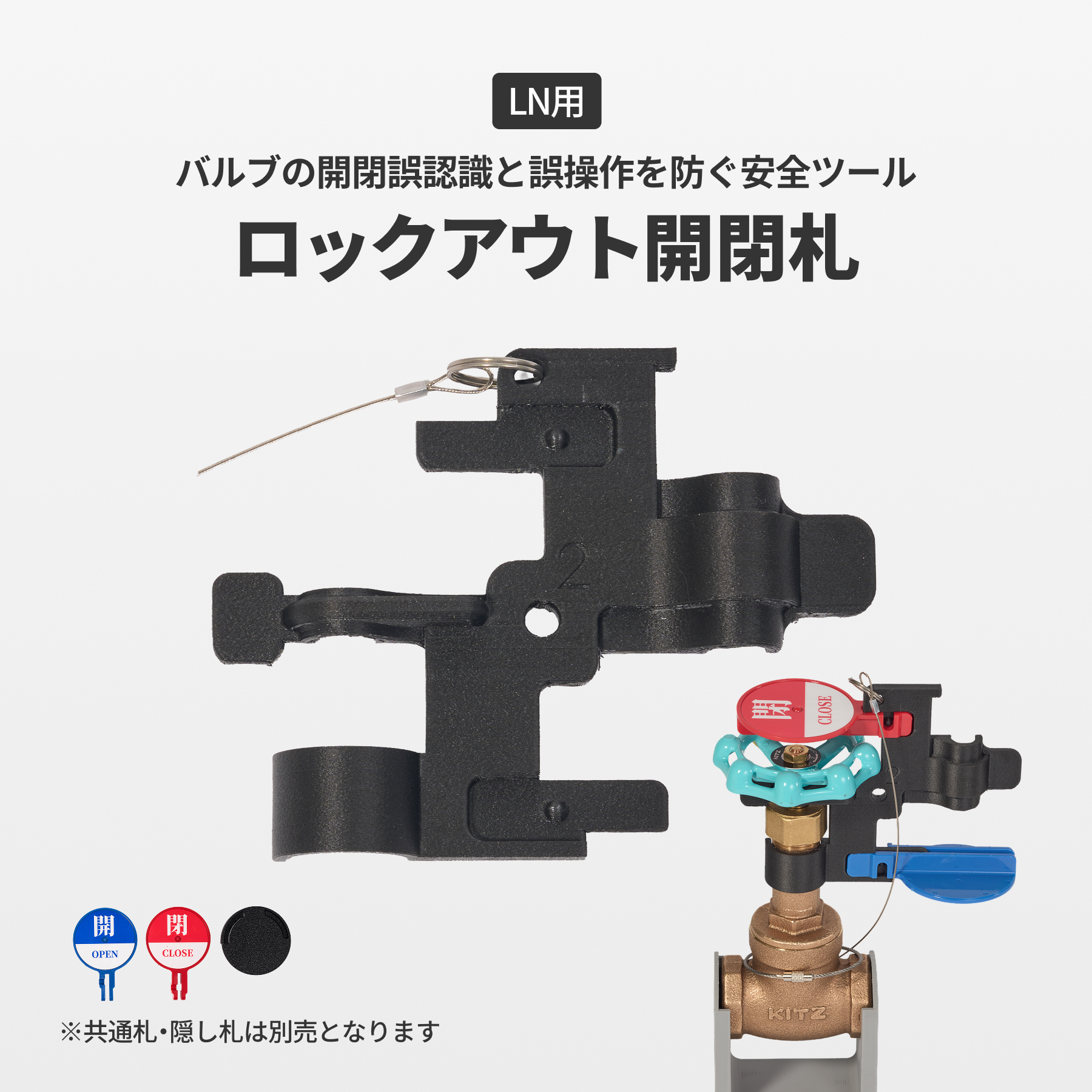 ロックアウト開閉札　LN用