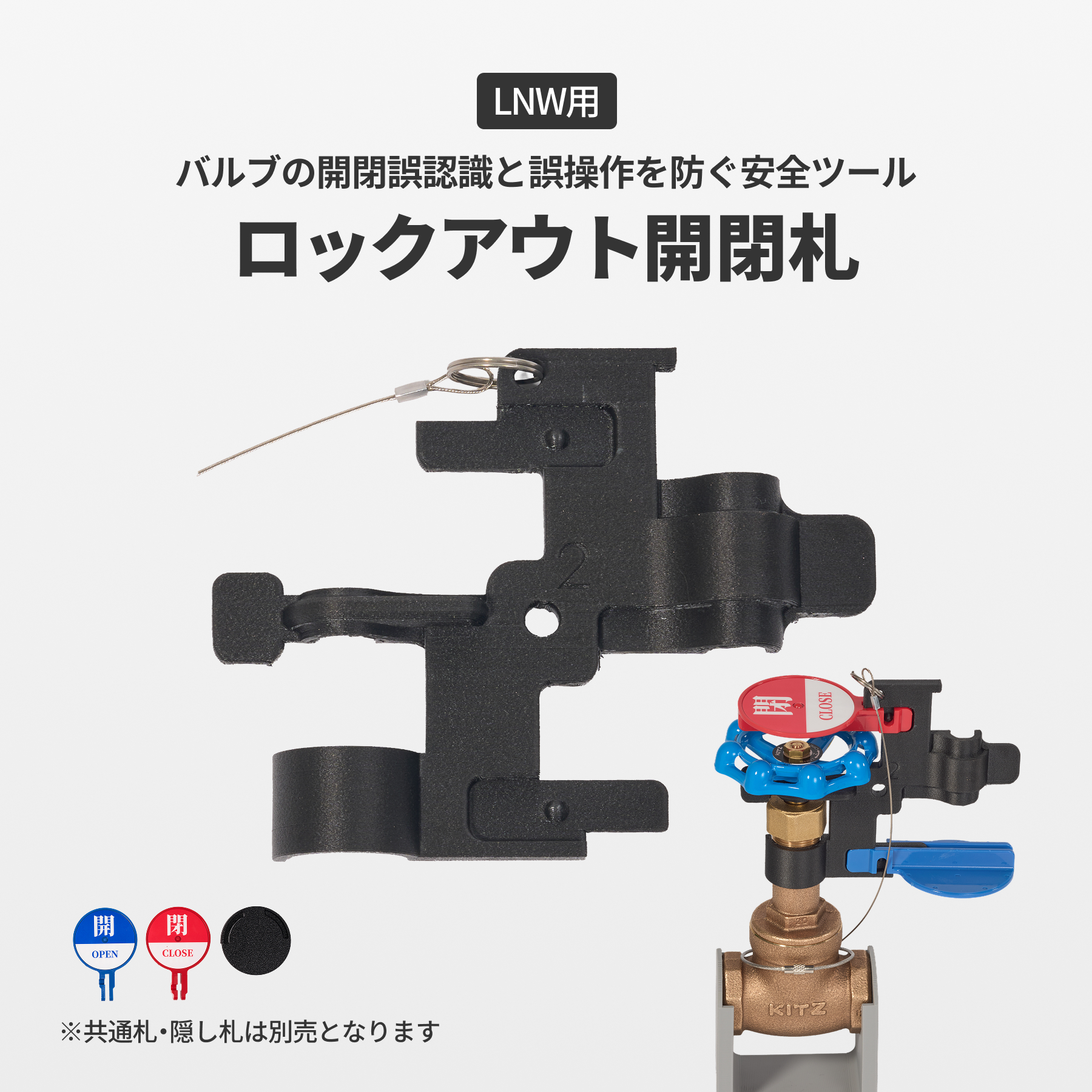 ロックアウト開閉札　LNW用