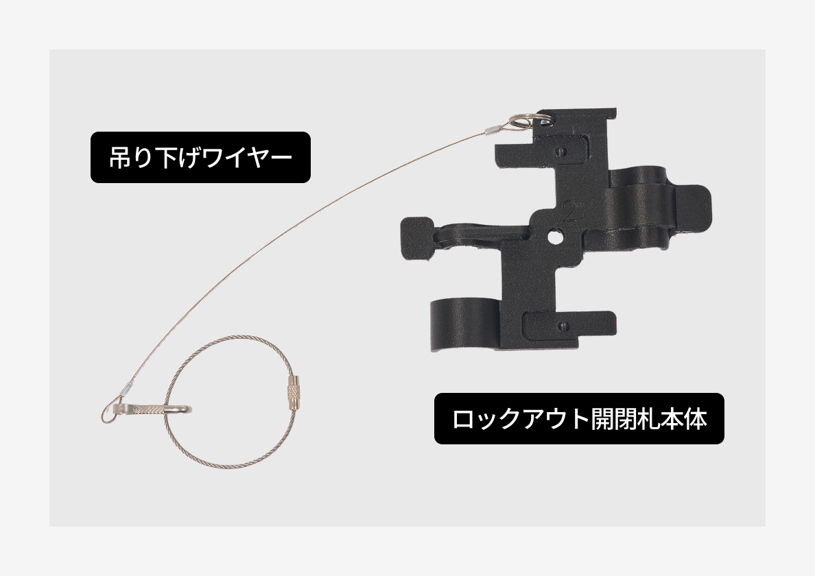 ロックアウト開閉札 同梱物