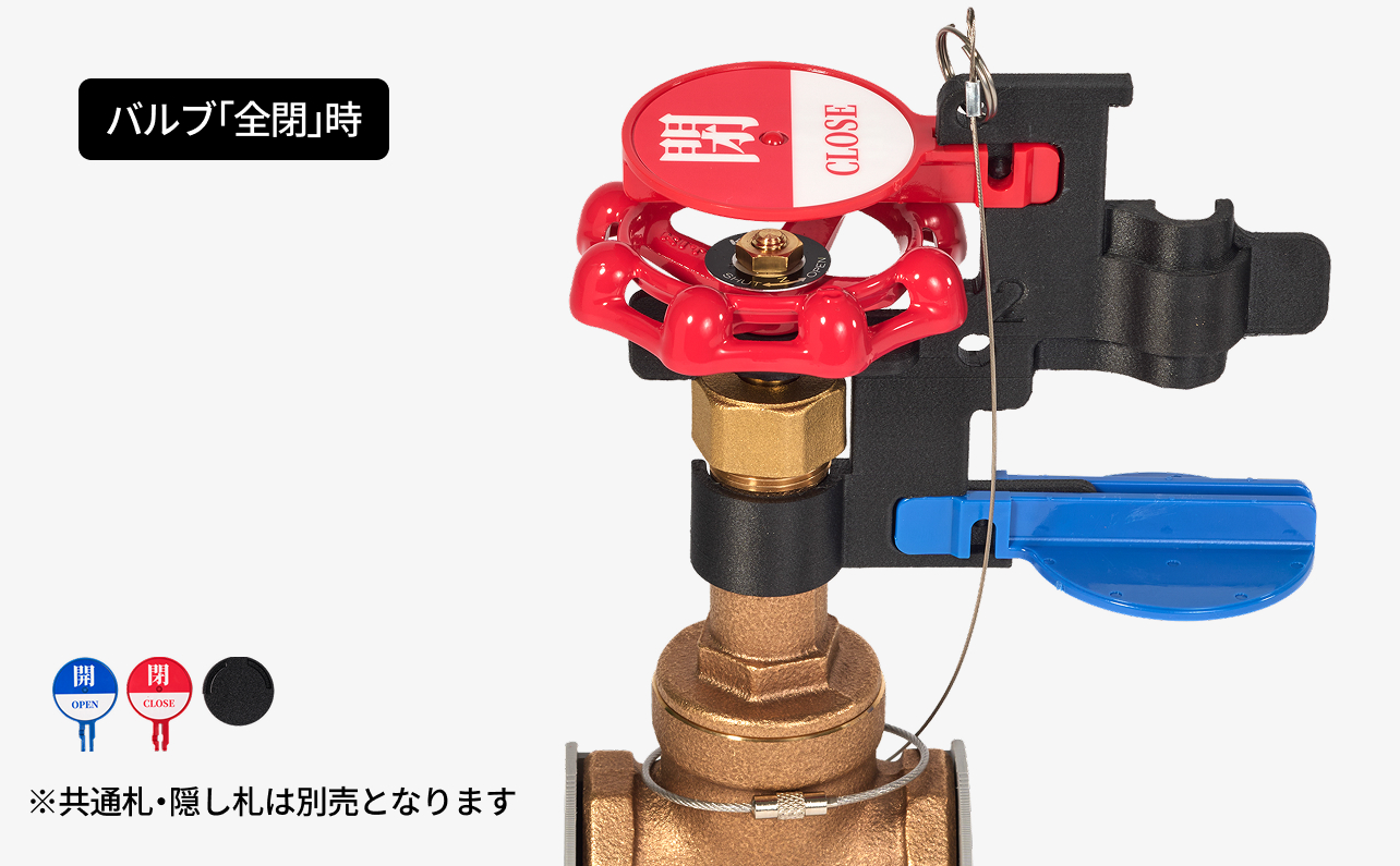 ロックアウト開閉札「閉」