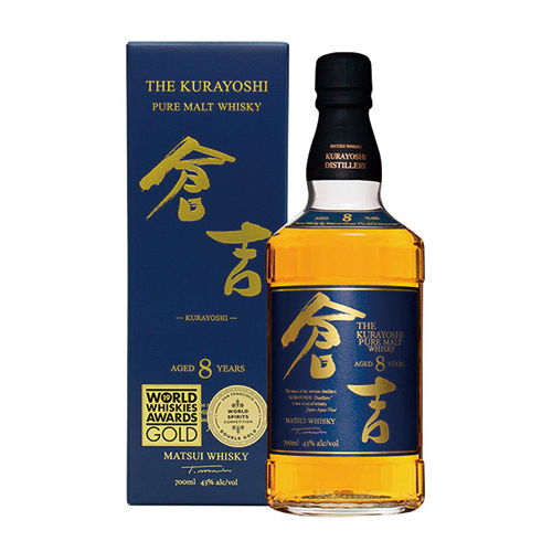 マツイピュアモルトウイスキー 倉吉 8年 (限定商品) 43度 700ml