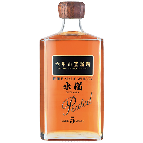 六甲山 ピュアモルトウイスキー 水楢 5年 ピーテッド 720ml