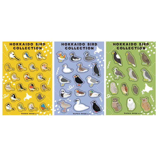 HOKKAIDO　BIRD　COLLECTION　野鳥がいっぱいシール