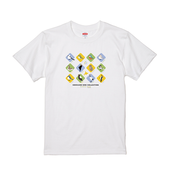 HOKKAIDO　BIRD　COLLECTION　野鳥Tシャツ　カラフル