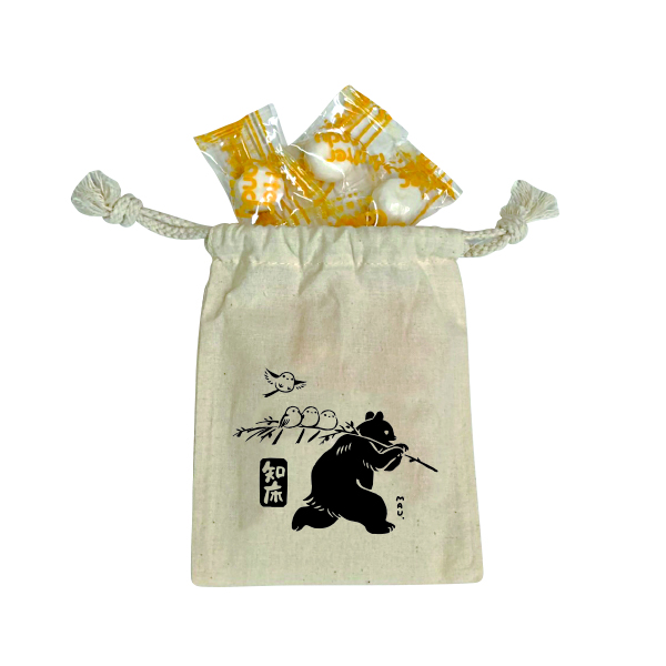 北海道知床鳥獣戯画【知床限定】巾着バター飴