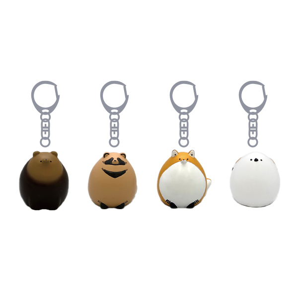 ＜2026年7月発売予定＞北海道動物フィギュア　ミニキーホルダー
