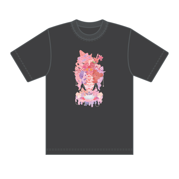 北海道Tシャツ　Sapporo Kawaii Parfait　スミ【ちばしげ】
