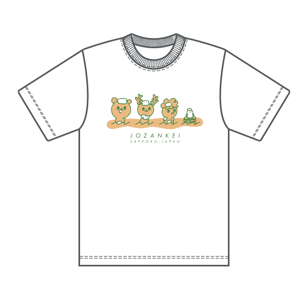 北海道Tシャツ　湯の町　定山渓【ちばしげ】