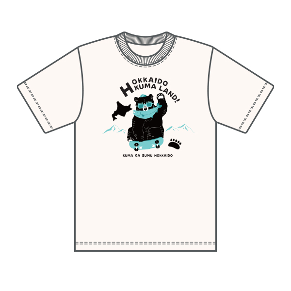 北海道Tシャツ　北海道熊ランド【まるみえGP】
