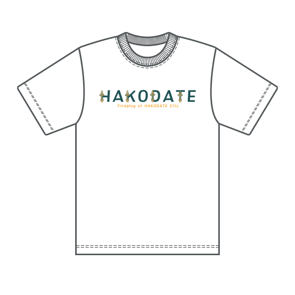 北海道Tシャツ　ご当地消火栓HAKODATE　【YAYUYO】