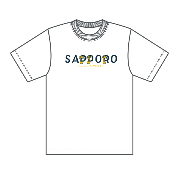 北海道Tシャツ　ご当地消火栓SAPPORO　【YAYUYO】