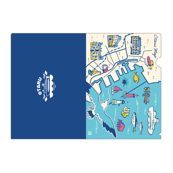 【小樽限定】小樽MAP　クリアファイル