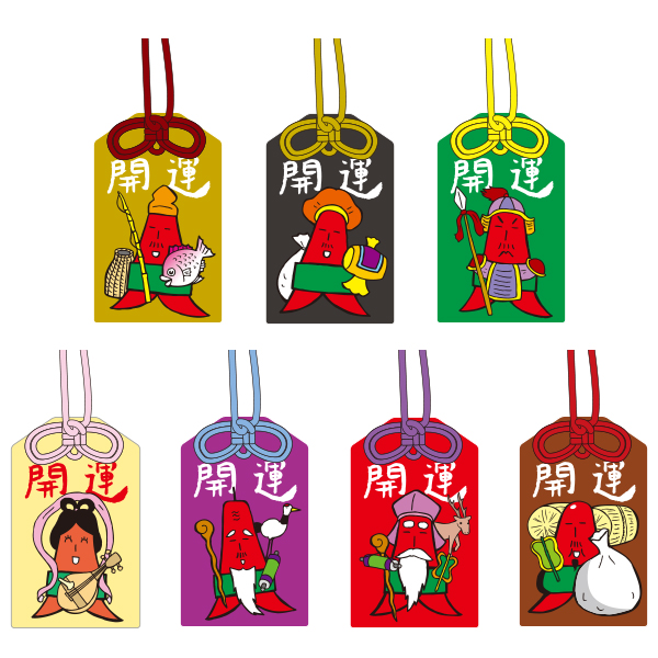 テレビ塔のテレビ父さん【さっぽろテレビ塔様限定】七福神アクリル御守