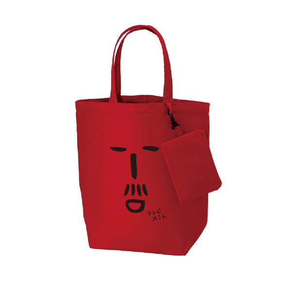 テレビ塔のテレビ父さん　テレビ父さんポーチ付きエコバッグ