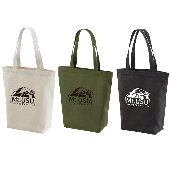 【有珠山ロープウェイ様限定】オリジナルトートバッグ　有珠山マーク四角