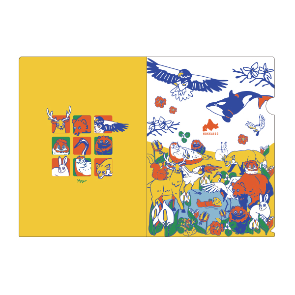 北海道動物クリアファイル　【YAYUYO】