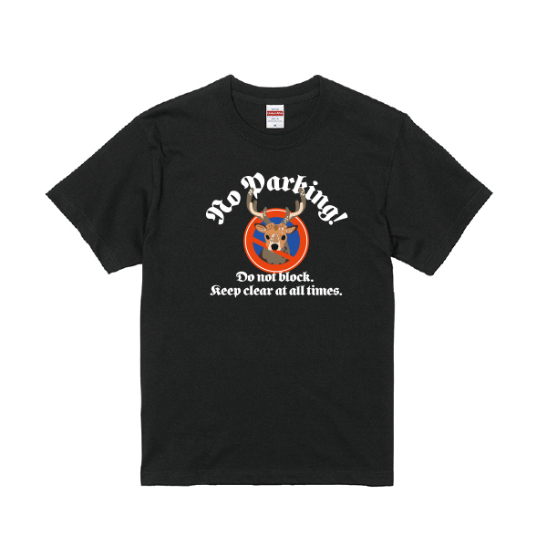 北海道動物標識　Tシャツ　エゾシカ