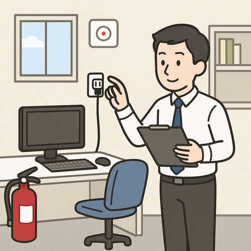 電気機器の点検を