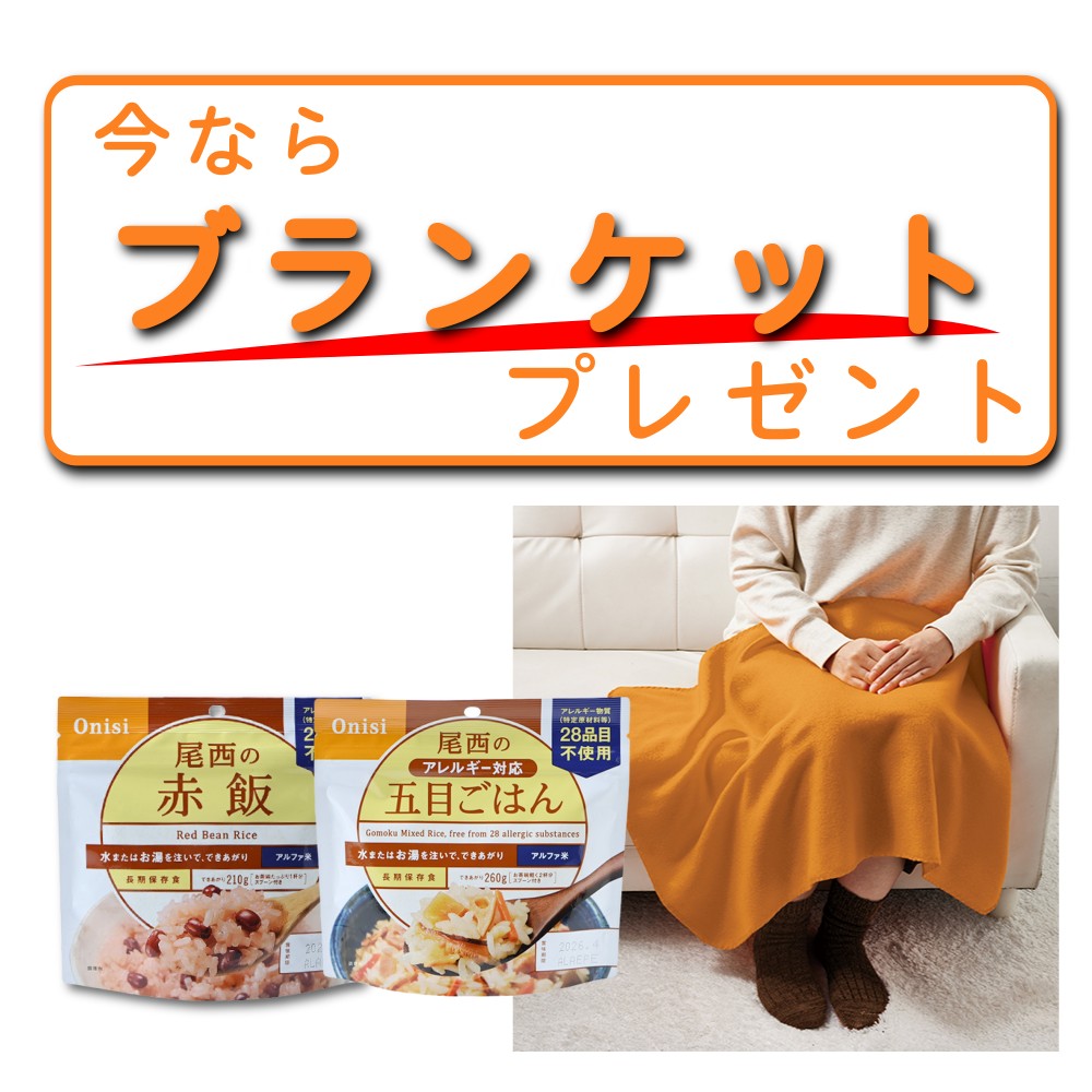 今なら「ブランケット」プレゼント!!ごはん2袋